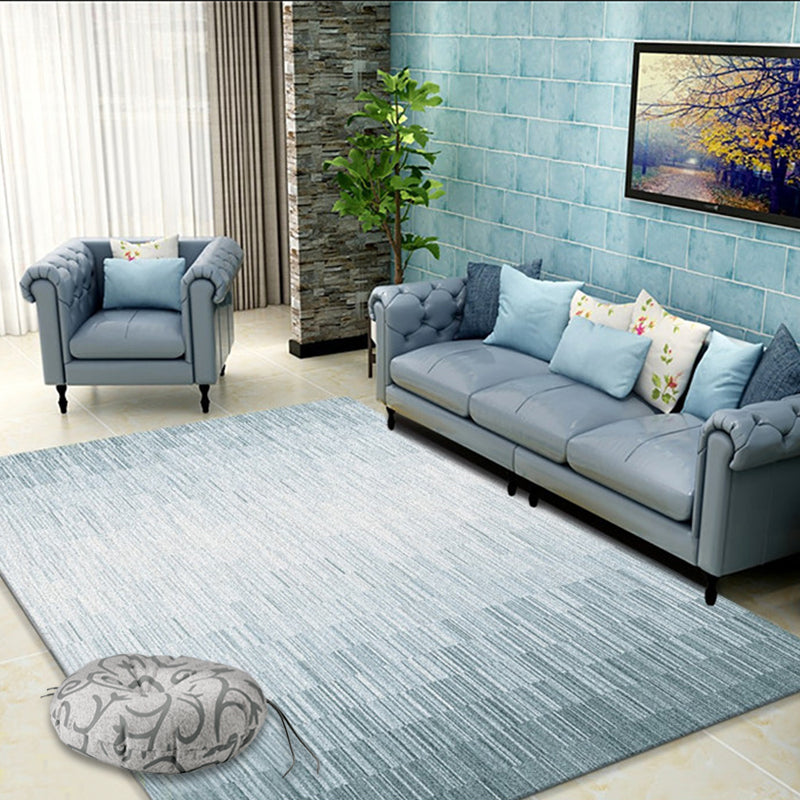 Aesthetics Ombre Area Rug Solid Color Minimalist Rug Synthetics Non-Slip Backing Stain-Proof Carpet for Home Light Blue Clearhalo 'Area Rug' 'Modern' 'Rugs' Rug' 1927514