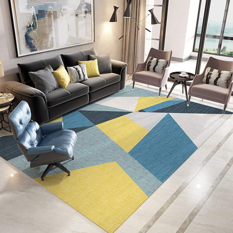 Multicolor 3D Effect Geometric Rug Synthetics Contemporary Carpet Washable Pet Friendly Rug for Home Clearhalo 'Area Rug' 'Modern' 'Rugs' Rug' 1927806