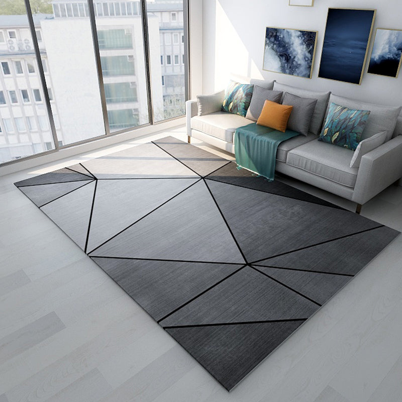 Pastel Colorblock Puzzle Rug Polypropylene Contemporary Rug Stain Resistant Area Carpet for Family Room Grey Clearhalo 'Area Rug' 'Modern' 'Rugs' Rug' 1928068