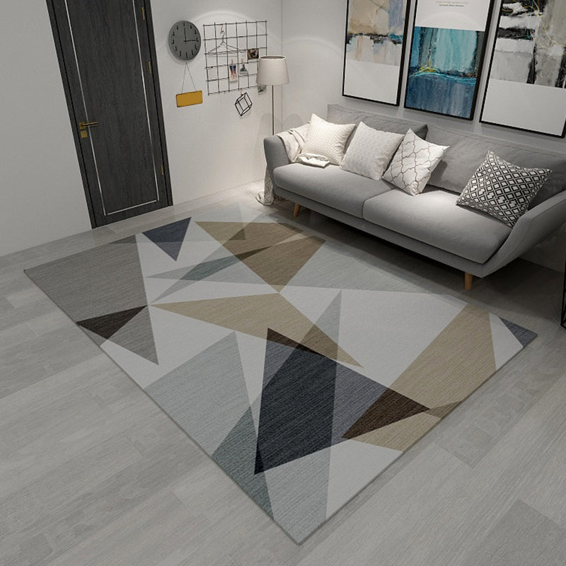 Pastel Colorblock Puzzle Rug Polypropylene Contemporary Rug Stain Resistant Area Carpet for Family Room Green Clearhalo 'Area Rug' 'Modern' 'Rugs' Rug' 1928077