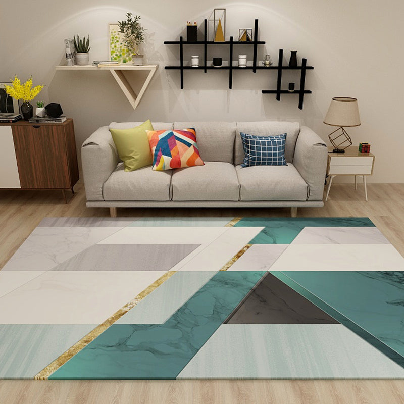 Pastel Living Room Area Rug Modern Geometric Carpet Synthetics Easy Care Anti-Slip Backing Rug Beige Clearhalo 'Area Rug' 'Modern' 'Rugs' Rug' 1928106