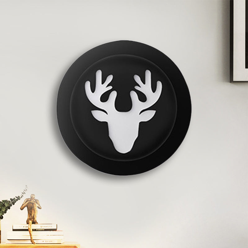 Deer Bedroom Wall Lamp Modern Style Metal Wall Sconce Clearhalo 'Wall Lamps & Sconces' 'Wall Lights' Lighting' 192812