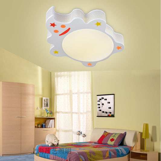 Modern Animal Flush Mount Ceiling Light Acrylic Ceiling Light Fixture in White for Kindergarten White Warm B Clearhalo 'Ceiling Lights' 'Close To Ceiling Lights' 'Close to ceiling' 'Flush mount' Lighting' 193030