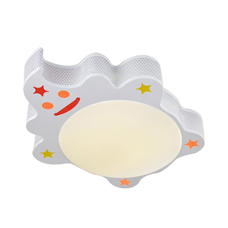 Modern Animal Flush Mount Ceiling Light Acrylic Ceiling Light Fixture in White for Kindergarten Clearhalo 'Ceiling Lights' 'Close To Ceiling Lights' 'Close to ceiling' 'Flush mount' Lighting' 193032