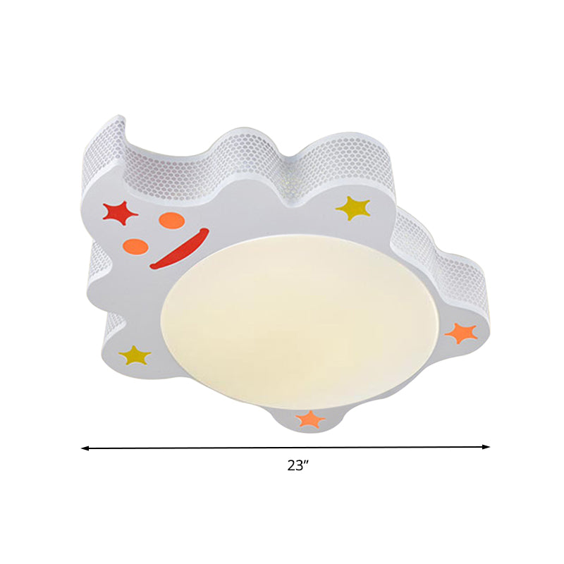 Modern Animal Flush Mount Ceiling Light Acrylic Ceiling Light Fixture in White for Kindergarten Clearhalo 'Ceiling Lights' 'Close To Ceiling Lights' 'Close to ceiling' 'Flush mount' Lighting' 193033