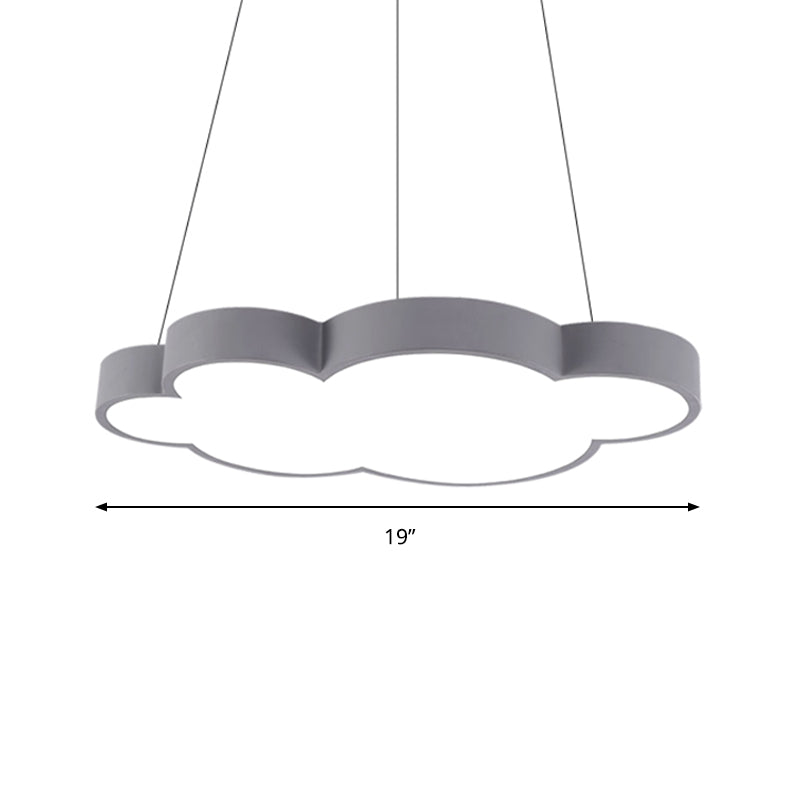 Floating Cloud Hanging Light Nordic Style Acrylic Pendant Light for Dining Room Clearhalo 'Ceiling Lights' 'Chandeliers' Lighting' options 193062