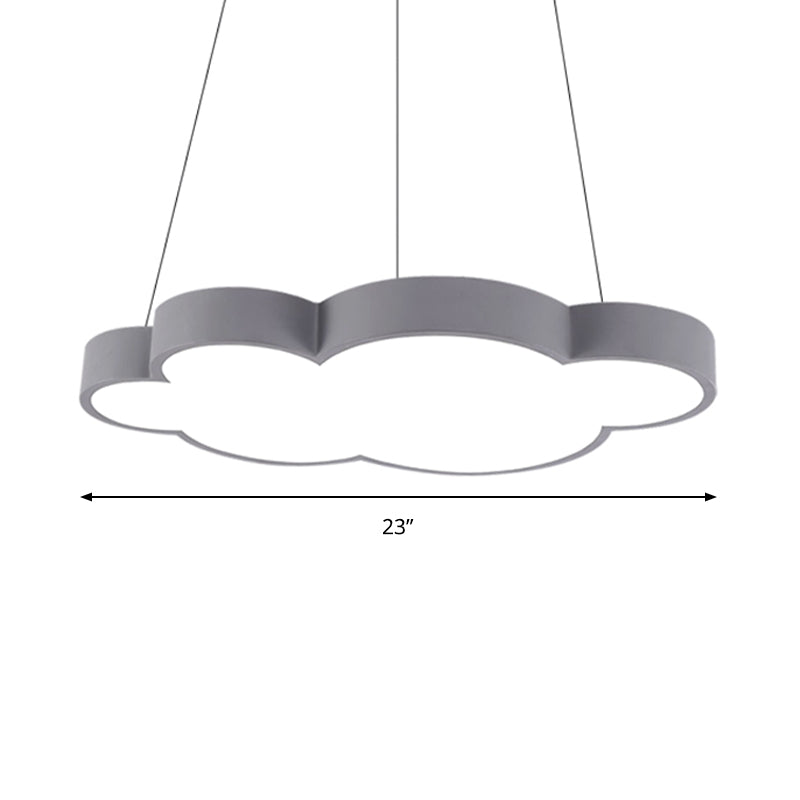 Floating Cloud Hanging Light Nordic Style Acrylic Pendant Light for Dining Room Clearhalo 'Ceiling Lights' 'Chandeliers' Lighting' options 193063