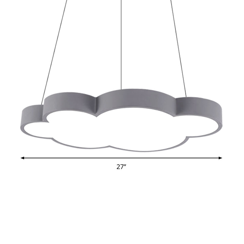Floating Cloud Hanging Light Nordic Style Acrylic Pendant Light for Dining Room Clearhalo 'Ceiling Lights' 'Chandeliers' Lighting' options 193064