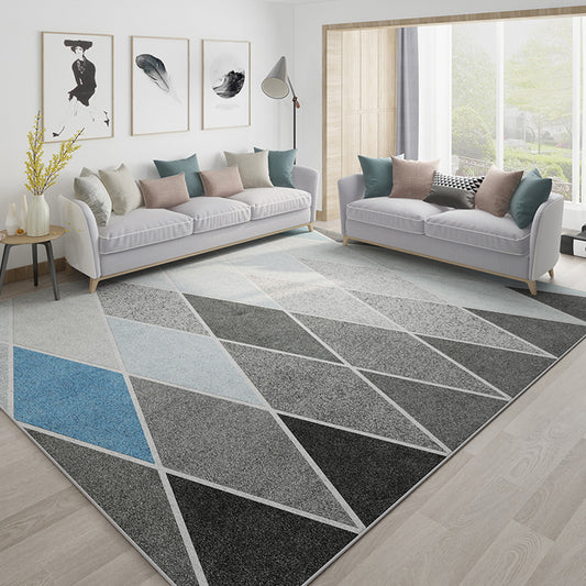 Multicolor Harlequin Area Rug Polypropylene Simplicity Indoor Rug Washable Area Carpet for Home Decor Blue Clearhalo 'Area Rug' 'Modern' 'Rugs' Rug' 1932542