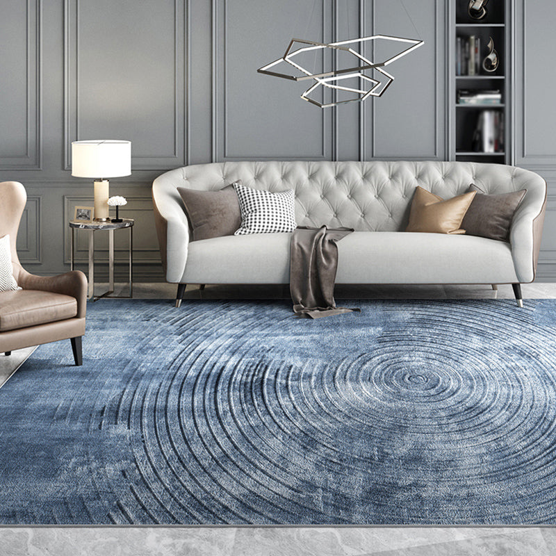 Simple Parlor Indoor Rug Soft Color Plain Indoor Rug Polypropylene Anti-Slip Area Carpet Blue Clearhalo 'Area Rug' 'Modern' 'Rugs' Rug' 1932568