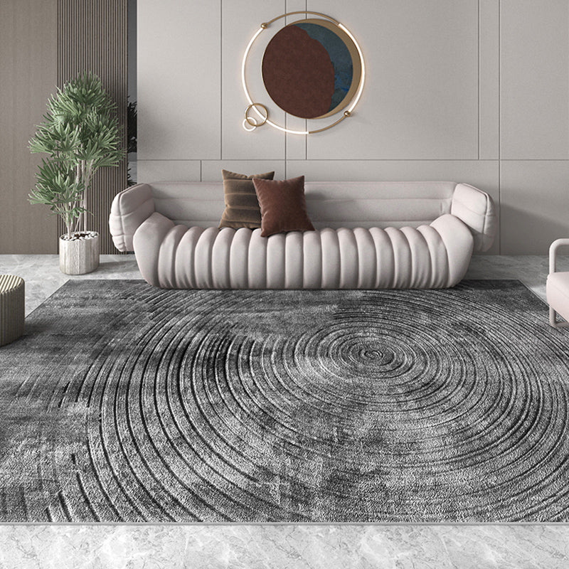 Simple Parlor Indoor Rug Soft Color Plain Indoor Rug Polypropylene Anti-Slip Area Carpet Dark Gray Clearhalo 'Area Rug' 'Modern' 'Rugs' Rug' 1932574