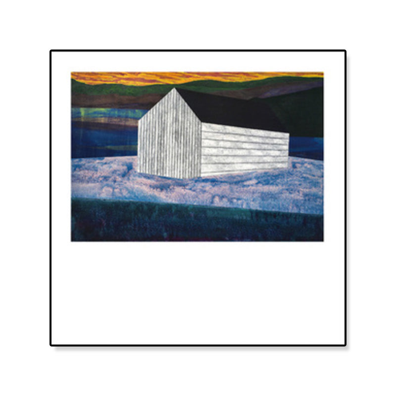 Contemporary Oil Painting House Canvas Dark Color Bedroom Wall Art, Multiple Sizes Clearhalo 'Arts' 'Canvas Art' 1933185