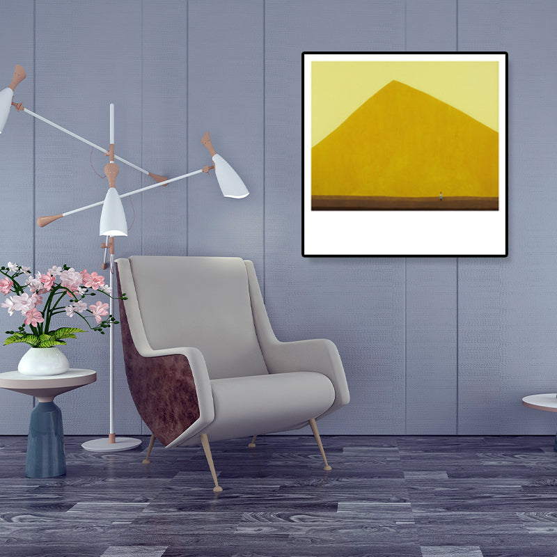 Soft Field Landscape Painting Pop Art Textured Canvas Print for Room, Multiple Size Options Yellow Clearhalo 'Arts' 'Canvas Art' 1933190