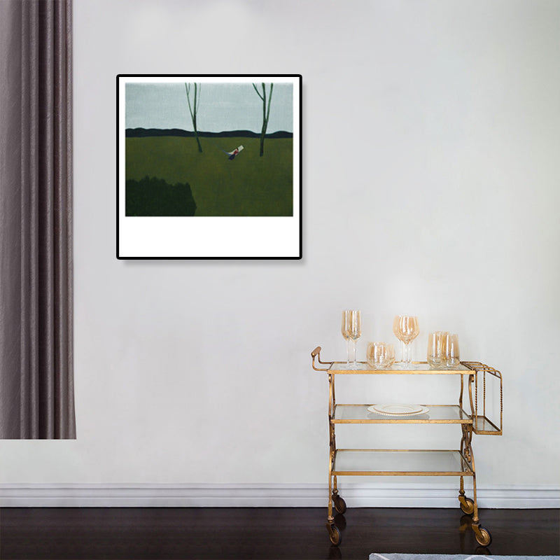 Soft Field Landscape Painting Pop Art Textured Canvas Print for Room, Multiple Size Options Clearhalo 'Arts' 'Canvas Art' 1933202