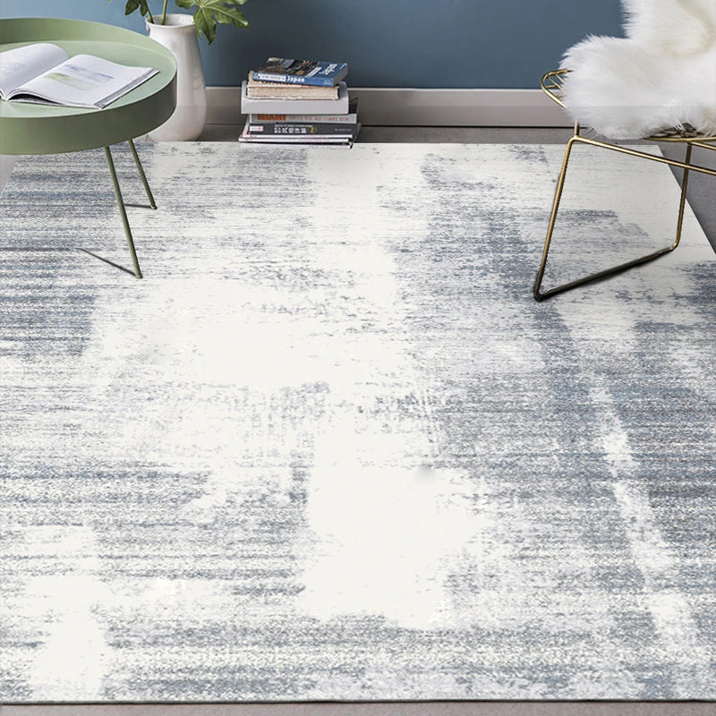 Stylish Abstract Rug Grey Industrial Rug Polyester Pet Friendly Washable Non-Slip Area Rug for Bedroom Clearhalo 'Area Rug' 'Modern' 'Rugs' Rug' 1933775