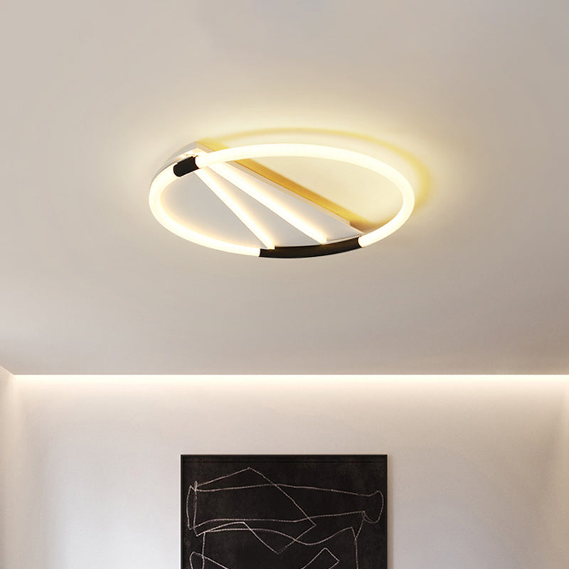 Simple LED Ceiling Flush Light White Rectangle/Round/Square Flushmount Lighting with Acrylic Shade in Warm/White Light Clearhalo 'Ceiling Lights' 'Close To Ceiling Lights' 'Close to ceiling' 'Flush mount' Lighting' 1934608