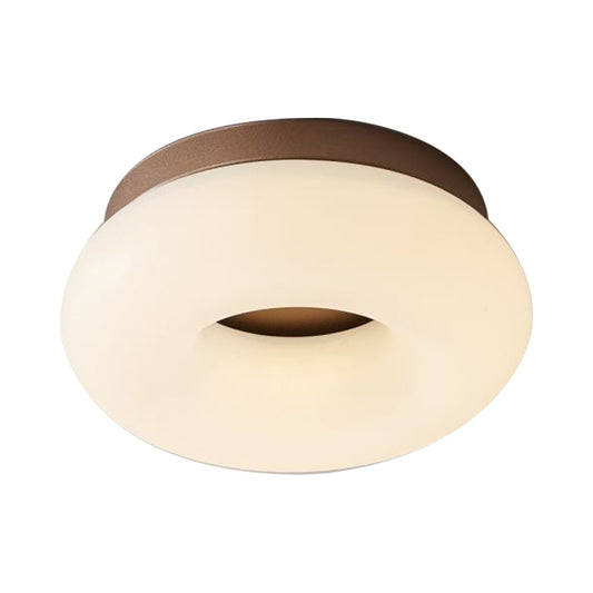Corridor LED Ceiling Mount Light Minimal Grey/Coffee Flushmount with Round/Triangle Acrylic Shade Clearhalo 'Ceiling Lights' 'Close To Ceiling Lights' 'Close to ceiling' 'Flush mount' Lighting' 1934715