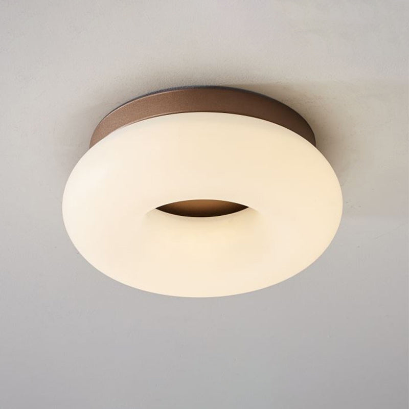 Corridor LED Ceiling Mount Light Minimal Grey/Coffee Flushmount with Round/Triangle Acrylic Shade Clearhalo 'Ceiling Lights' 'Close To Ceiling Lights' 'Close to ceiling' 'Flush mount' Lighting' 1934716