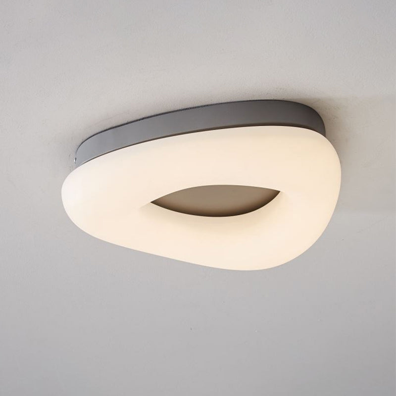 Corridor LED Ceiling Mount Light Minimal Grey/Coffee Flushmount with Round/Triangle Acrylic Shade Clearhalo 'Ceiling Lights' 'Close To Ceiling Lights' 'Close to ceiling' 'Flush mount' Lighting' 1934720