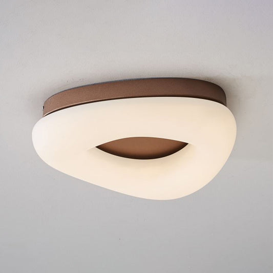 Corridor LED Ceiling Mount Light Minimal Grey/Coffee Flushmount with Round/Triangle Acrylic Shade Clearhalo 'Ceiling Lights' 'Close To Ceiling Lights' 'Close to ceiling' 'Flush mount' Lighting' 1934723