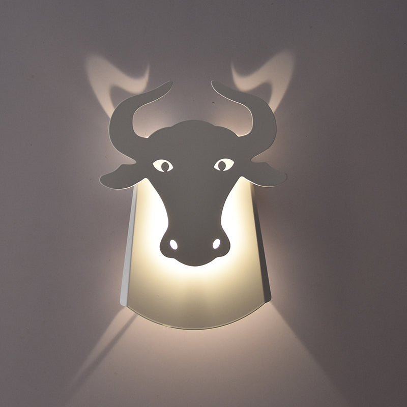 Metal Ox Wall Mount Lighting Modern Integrated Led Indoor Wall Lamp for Living Room Clearhalo 'Wall Lamps & Sconces' 'Wall Lights' Lighting' 193501