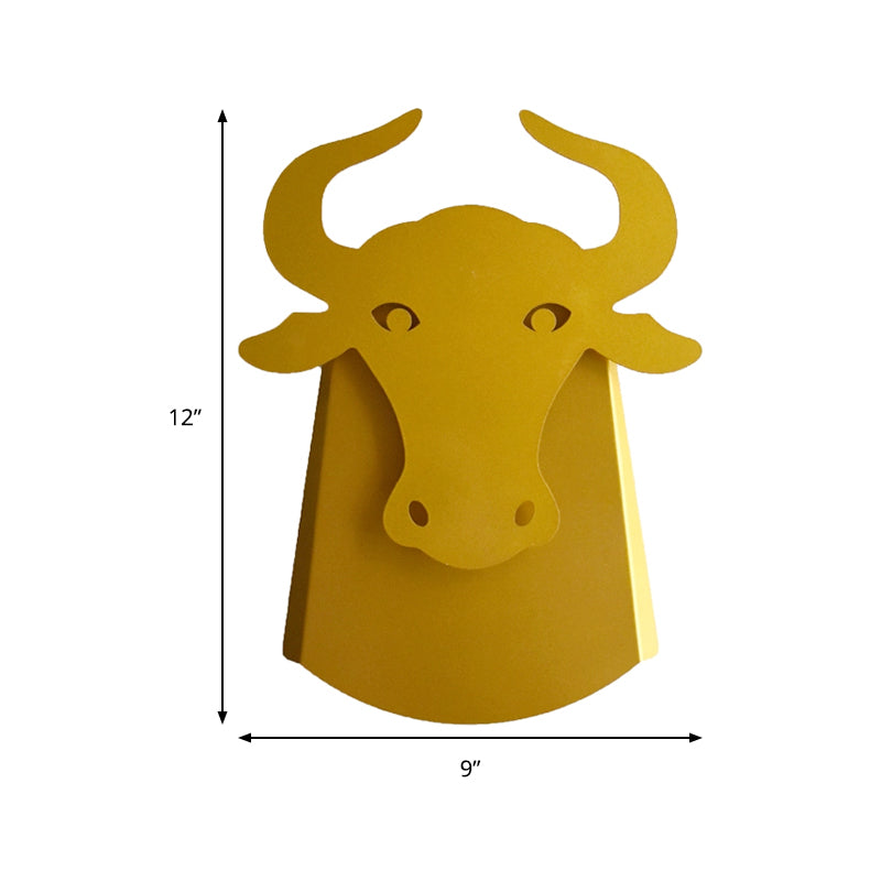 Metal Ox Wall Mount Lighting Modern Integrated Led Indoor Wall Lamp for Living Room Clearhalo 'Wall Lamps & Sconces' 'Wall Lights' Lighting' 193507