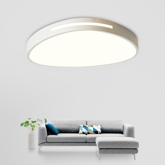 White Triangular Ceiling Flush Light Minimalist 15"/23" Wide LED Acrylic Flush Mount Recessed Lighting Clearhalo 'Ceiling Lights' 'Close To Ceiling Lights' 'Close to ceiling' 'Flush mount' Lighting' 1935237