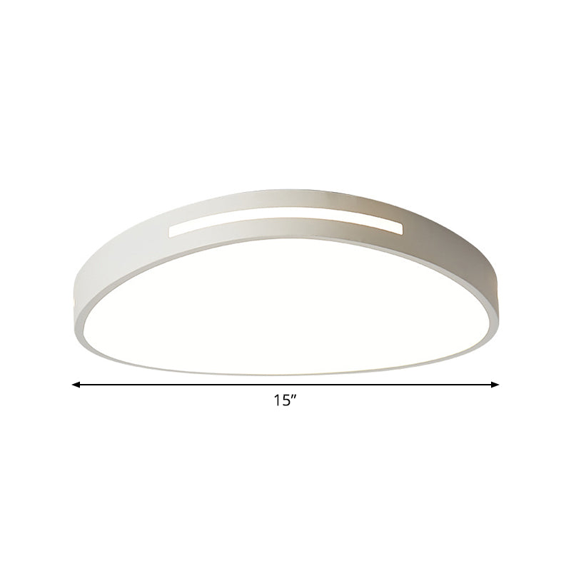 White Triangular Ceiling Flush Light Minimalist 15"/23" Wide LED Acrylic Flush Mount Recessed Lighting Clearhalo 'Ceiling Lights' 'Close To Ceiling Lights' 'Close to ceiling' 'Flush mount' Lighting' 1935240