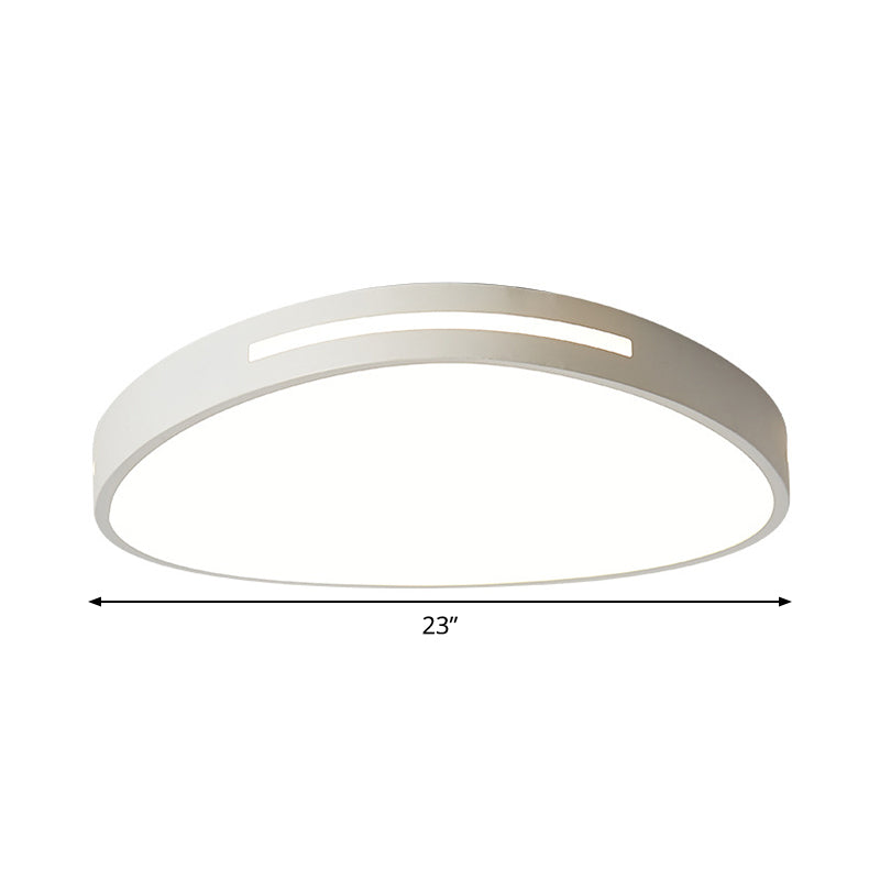 White Triangular Ceiling Flush Light Minimalist 15"/23" Wide LED Acrylic Flush Mount Recessed Lighting Clearhalo 'Ceiling Lights' 'Close To Ceiling Lights' 'Close to ceiling' 'Flush mount' Lighting' 1935241