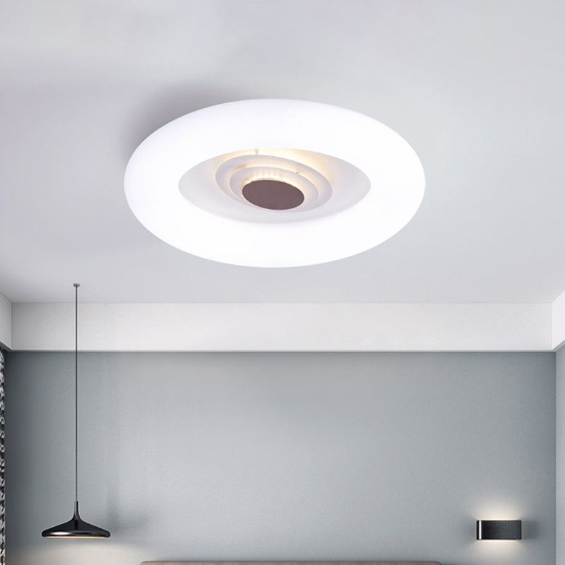 Oval/Triangle/Round Ceiling Flush Mount Contemporary Acrylic White LED Flush Mount Recessed Lighting for Living Room Clearhalo 'Ceiling Lights' 'Close To Ceiling Lights' 'Close to ceiling' 'Flush mount' Lighting' 1936214