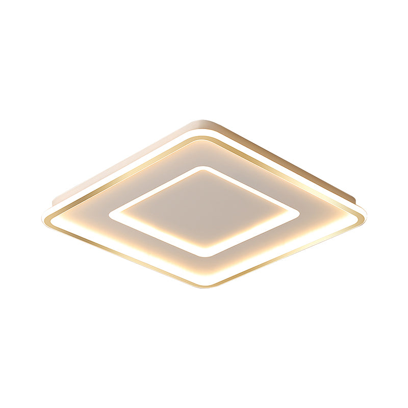 Extra Thin Star/Square/Triangle Flush Light Contemporary Metal Polished Gold LED Ceiling Mount Lamp for Baby Room Clearhalo 'Ceiling Lights' 'Close To Ceiling Lights' 'Close to ceiling' 'Flush mount' Lighting' 1936359