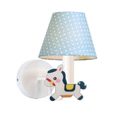 Nursing Room Pony Wall Light with Dot Shade Metal 1 Light Cartoon Sconce Lighting Clearhalo 'Wall Lamps & Sconces' 'Wall Lights' Lighting' 193672