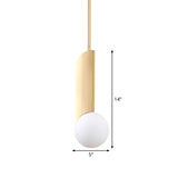 Creative Postmodern Ball Pendant Lamp Cream Glass 1/3-Bulb Dining Table Suspension Light in Gold Clearhalo 'Ceiling Lights' 'Modern Pendants' 'Modern' 'Pendant Lights' 'Pendants' Lighting' 1936867