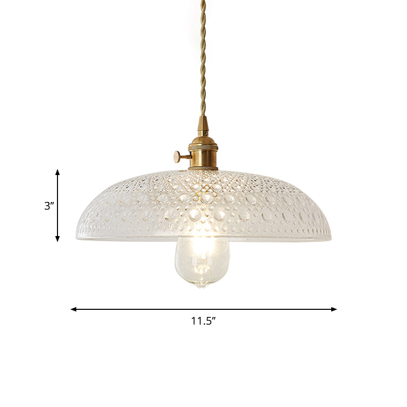 Post-Modern 1 Head Drop Pendant Gold Floral/Bowl/Cone Hanging Lamp Kit with Frosted/Clear Glass Shade Clearhalo 'Ceiling Lights' 'Glass shade' 'Glass' 'Modern Pendants' 'Modern' 'Pendant Lights' 'Pendants' Lighting' 1937372