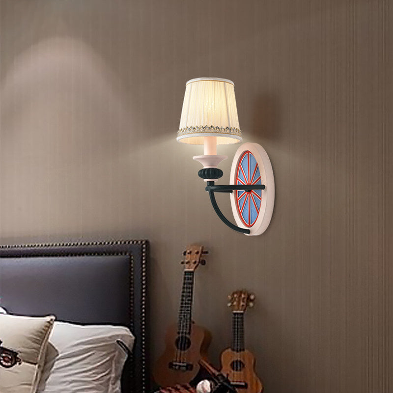 Metal Bucket Wall Light One Light Modern Stylish Sconce Lamp for Living Room Kid Bedroom Clearhalo 'Wall Lamps & Sconces' 'Wall Lights' Lighting' 193760