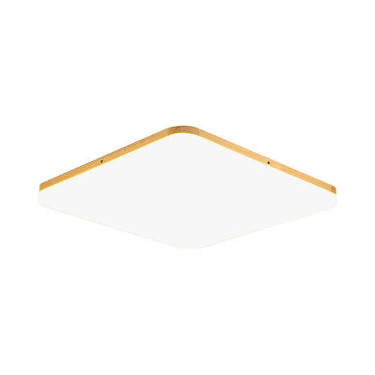 Thinnest Square/Rectangle Ceiling Light Simple Acrylic Living Room LED Flush Mounted Lamp in Beige, 13"/25"/37.5" Wide Clearhalo 'Ceiling Lights' 'Close To Ceiling Lights' 'Close to ceiling' 'Flush mount' Lighting' 1938047