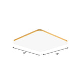 Thinnest Square/Rectangle Ceiling Light Simple Acrylic Living Room LED Flush Mounted Lamp in Beige, 13"/25"/37.5" Wide Clearhalo 'Ceiling Lights' 'Close To Ceiling Lights' 'Close to ceiling' 'Flush mount' Lighting' 1938048