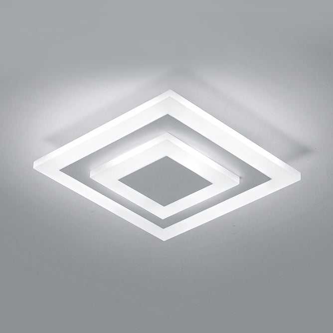 Square Shape Flush Ceiling Light Modern Stylish Acrylic Ceiling Lamp for Corridor Kitchen White Clearhalo 'Ceiling Lights' 'Close To Ceiling Lights' 'Close to ceiling' 'Flush mount' Lighting' 194165