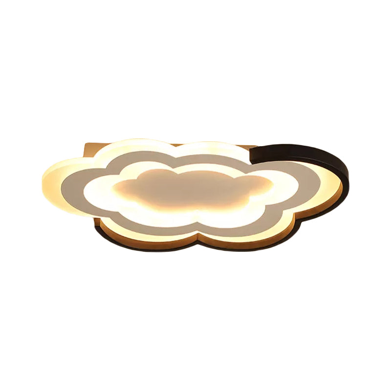 Cloud Kindergarten Flushmount Light Eye-Caring Acrylic Creative LED Ceiling Light Clearhalo 'Ceiling Lights' 'Close To Ceiling Lights' 'Close to ceiling' 'Flush mount' Lighting' 194174