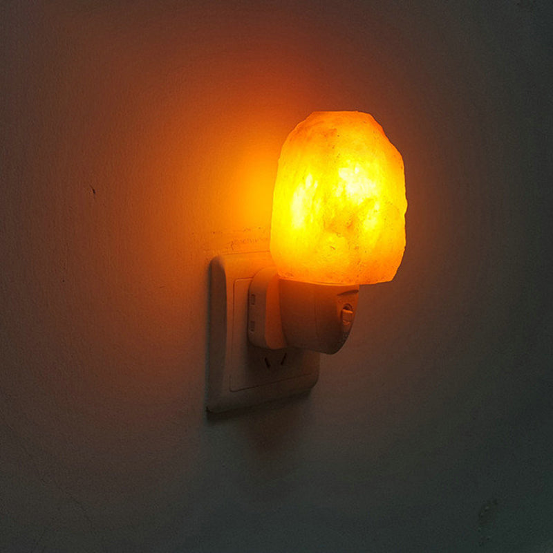 Modern Creative Stone Wall Light Energy Saving White Plug In LED Night Light for Corridor Clearhalo 'Night Lights' 'Wall Lights' Lighting' 194296