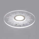 Acrylic Flower Flush Ceiling Light Kid Bedroom Cartoon LED Ceiling Lamp in White Clearhalo 'Ceiling Lights' 'Close To Ceiling Lights' 'Close to ceiling' 'Flush mount' Lighting' 194398