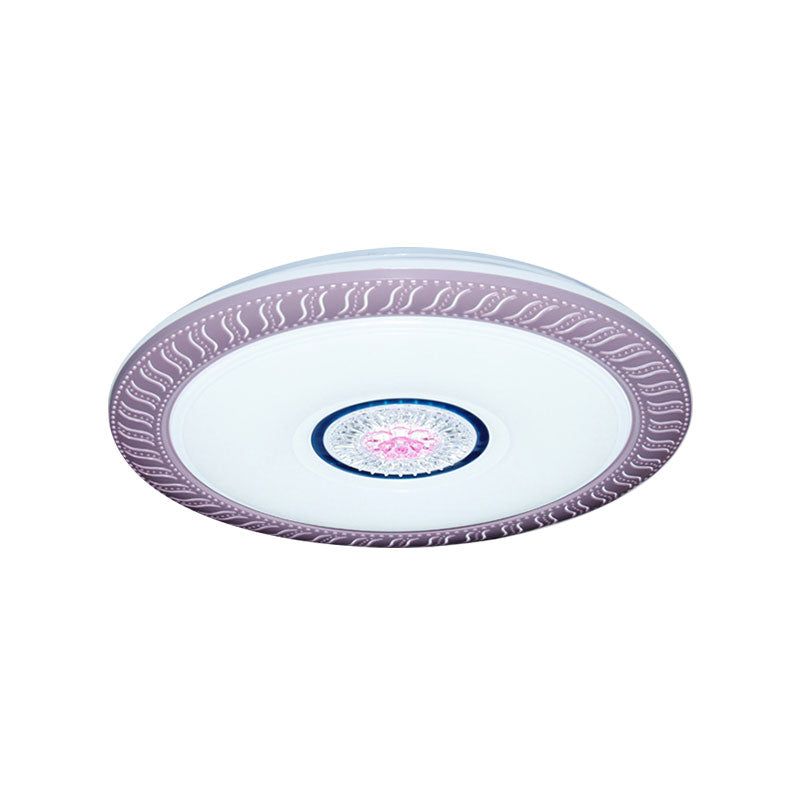 Circular Ceiling Mount Light Acrylic LED Flush Light for Living Room Kids Bedroom Clearhalo 'Ceiling Lights' 'Close To Ceiling Lights' 'Close to ceiling' 'Flush mount' Lighting' 194599