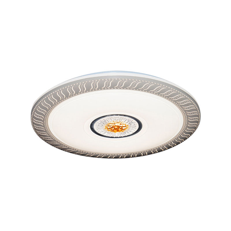 Circular Ceiling Mount Light Acrylic LED Flush Light for Living Room Kids Bedroom Clearhalo 'Ceiling Lights' 'Close To Ceiling Lights' 'Close to ceiling' 'Flush mount' Lighting' 194601