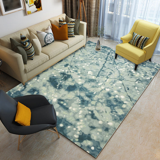 Contemporary Watercolor Pattern Rug Blue and Grey Polyester Rug Washable Area Rug for Living Room Blue Clearhalo 'Area Rug' 'Modern' 'Rugs' Rug' 1946919