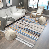 Apricot Multicolor Novelty Rug Polyester Striped Pattern Rug Washable Non-Slip Backing Carpet for Living Room Apricot Clearhalo 'Area Rug' 'Modern' 'Rugs' Rug' 1947148