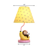 Blue Banana & Monkey Table Light Single Head Cute Metal Table Lamp for Girls Bedroom Clearhalo 'Lamps' 'Table Lamps' Lighting' 194758