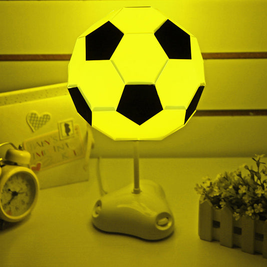 One Light Soccer Table Light Sport Style Desk Light in Black & White for Study Room White Clearhalo 'Lamps' 'Table Lamps' Lighting' 194767