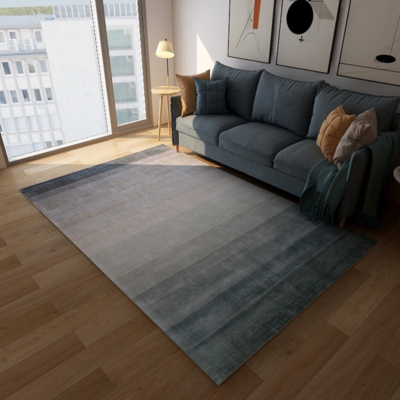 Compact Minimalism Indoor Rug Gradient Color Plain Carpet Pet Friendly Washable Rug for Living Room Blue Clearhalo 'Area Rug' 'Modern' 'Rugs' Rug' 1947893