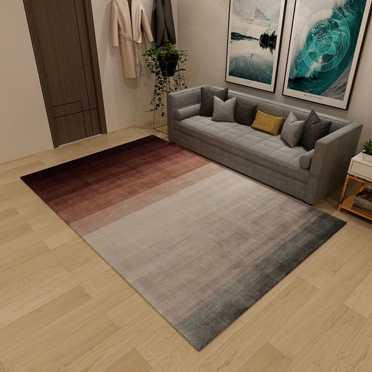 Compact Minimalism Indoor Rug Gradient Color Plain Carpet Pet Friendly Washable Rug for Living Room Red Clearhalo 'Area Rug' 'Modern' 'Rugs' Rug' 1947899