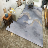 Modern Style Polyester Rug Gray Series Washable Area Rug with Abstract Design for Living Room Light Gray Clearhalo 'Area Rug' 'Modern' 'Rugs' Rug' 1948013